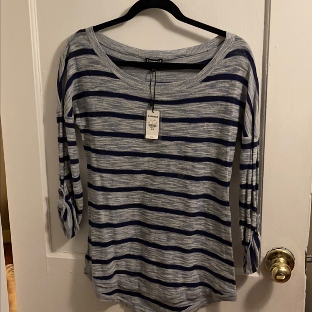 NWT blue and gray express shirt.